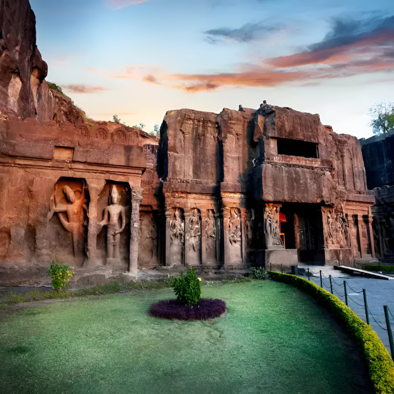 A beautiful image of Ellora Caves